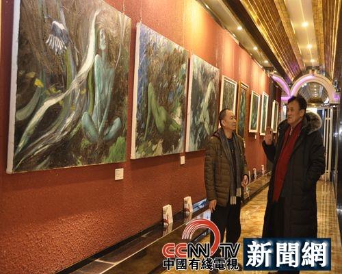 艺术家周四虎个人油画展 西宁市城市文化会客首次展出