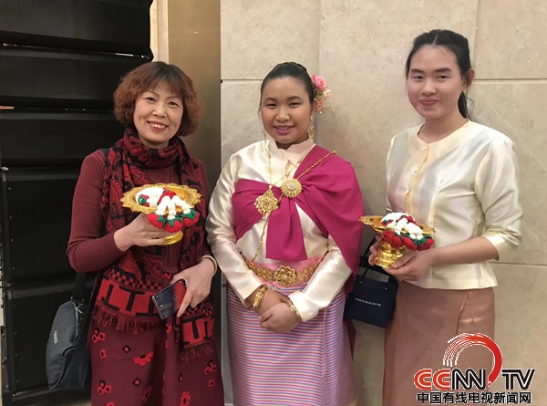  爱新觉罗金子参加中泰两国艺术家2022虎年艺术家春节联欢会