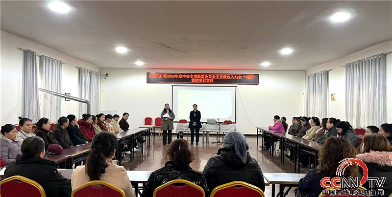 新疆巴州和硕县曲惠镇妇联开展“两癌”宣传活动